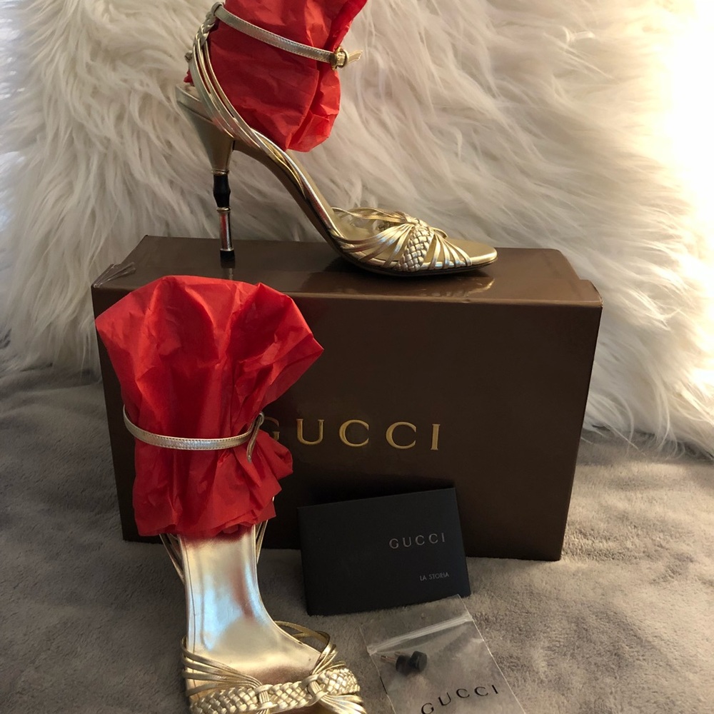 Authentic Gucci Bamboo Heels